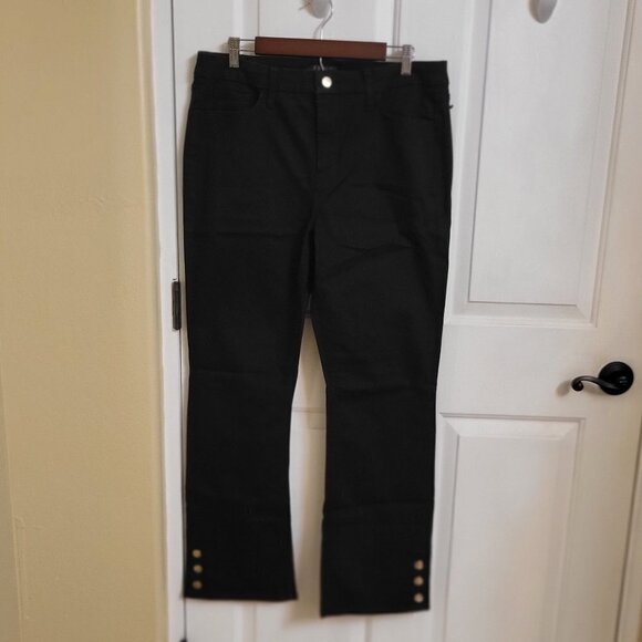 NWT 7 For All Mankind JEN 7 Women’s Size 14 Slim Fit Bootcut Jeans Black - Picture 3 of 10